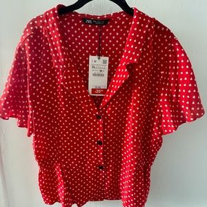 Zara Heart Blouse
